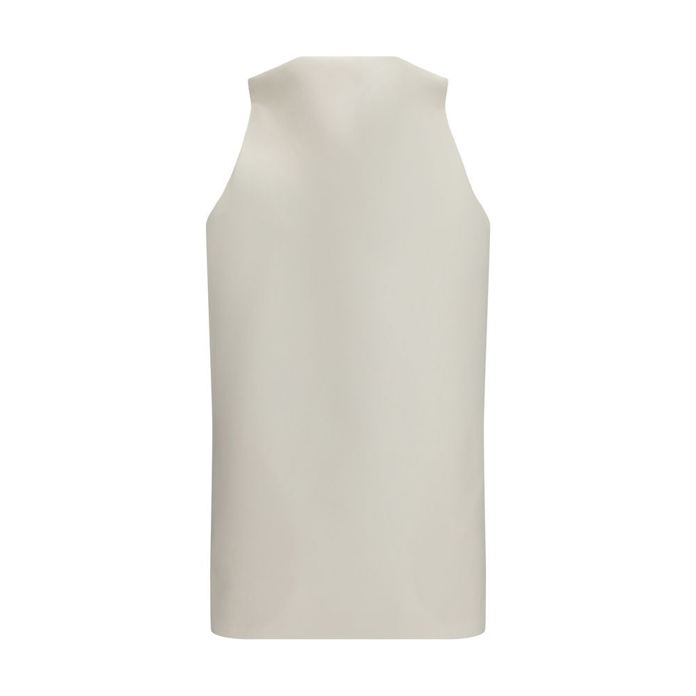 Robe décontractée beige en laine Balenciaga Oves Aries, coupe confortable et élégante, portée décontractée, vue de face.