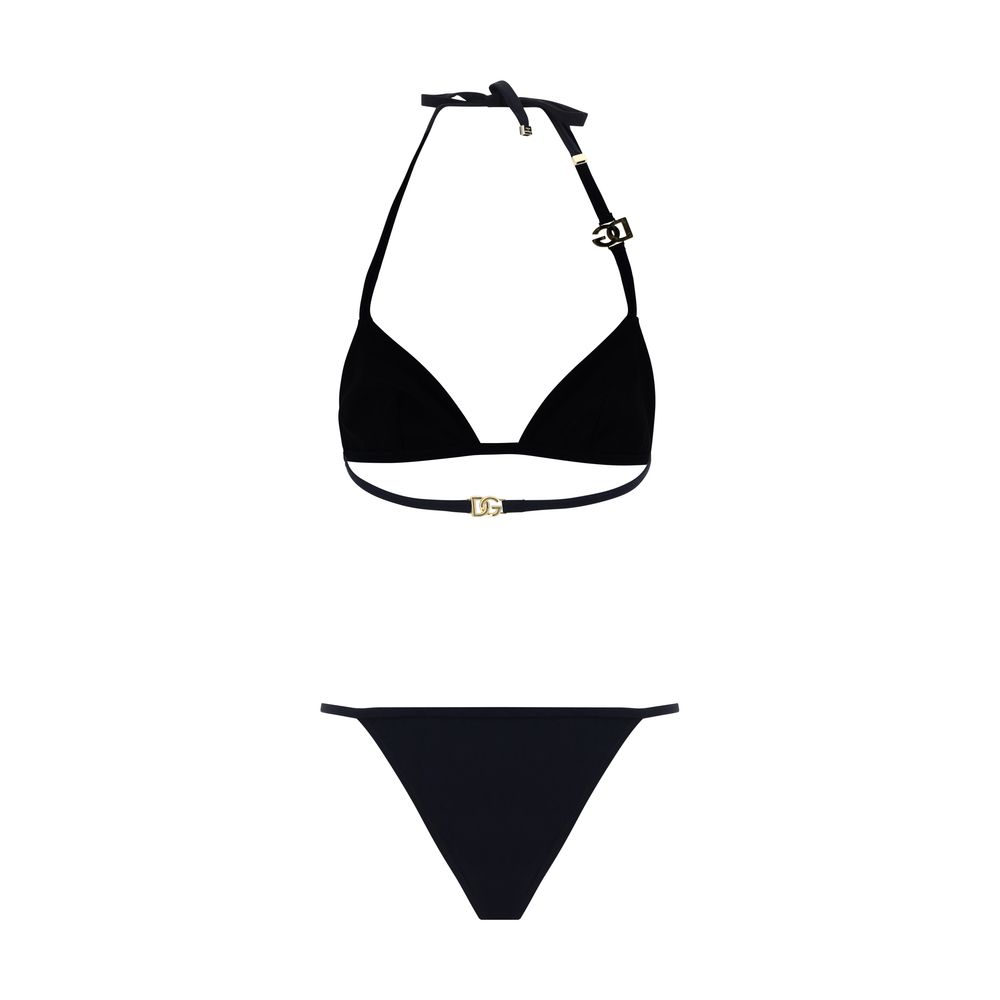 Dolce & Gabbana Schwarzer Nylon-Bikini