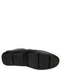 Chaussures mocassins Dolce & Gabbana en cuir de cerf noir, style décontracté et élégant pour homme.