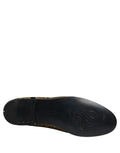 Chaussures mocassins Dolce & Gabbana en jacquard doré et cuir, modèle slip-on élégants et sophistiqués.