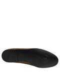 Chaussures mocassins slip-on en cuir doré Dolce & Gabbana avec logo DG pour homme, élégantes et modernes.