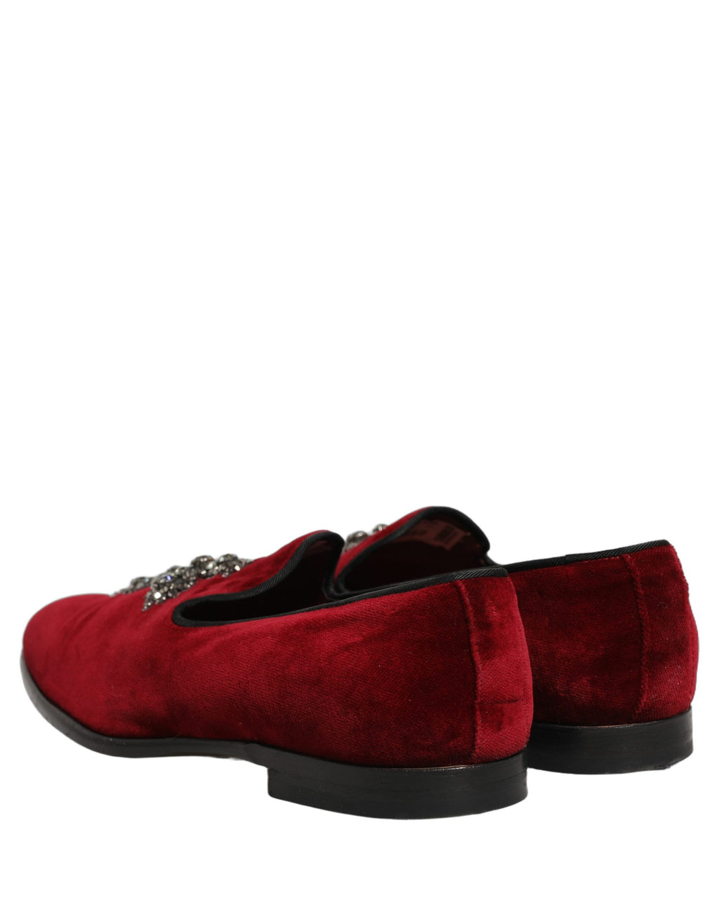Chaussures mocassins Dolce & Gabbana en daim bordeaux à enfiler, style croisé pour homme élégante et confortable.