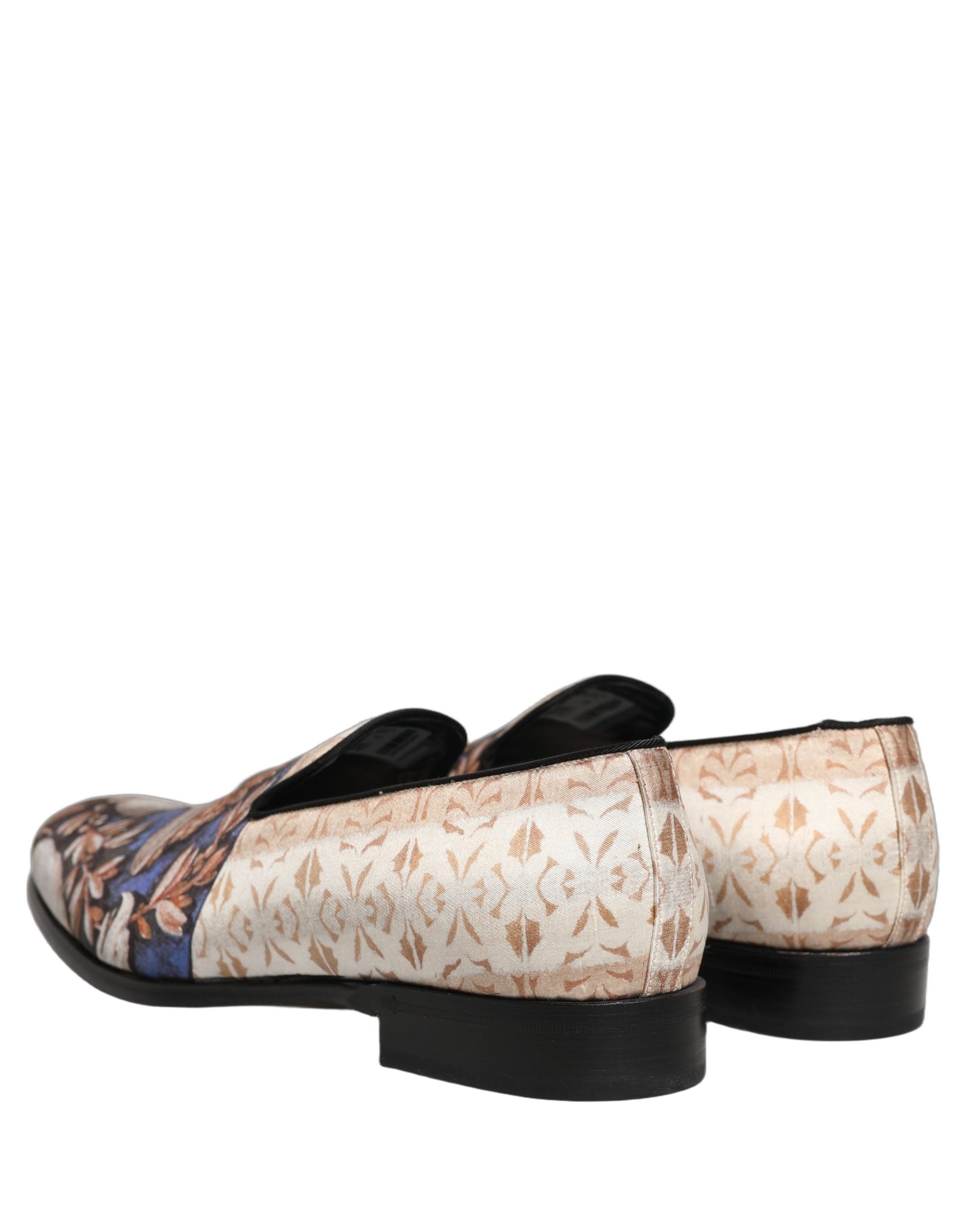 Mocassins en velours Dolce & Gabbana à motif fruit multicolore, chaussures élégantes et colorées pour homme ou femme.