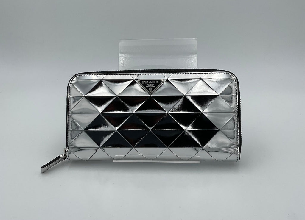 Prada PRADA Laminated Leather Wallet
