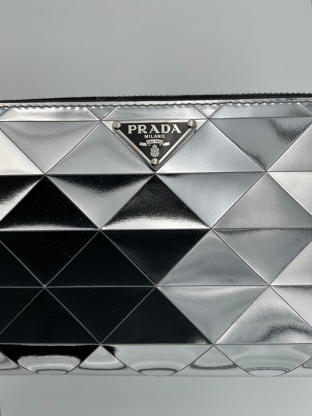 Prada PRADA Laminated Leather Wallet