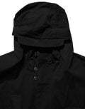 Veste coupe-vent noire pour homme de Dolce & Gabbana en nylon avec capuche et design moderne.