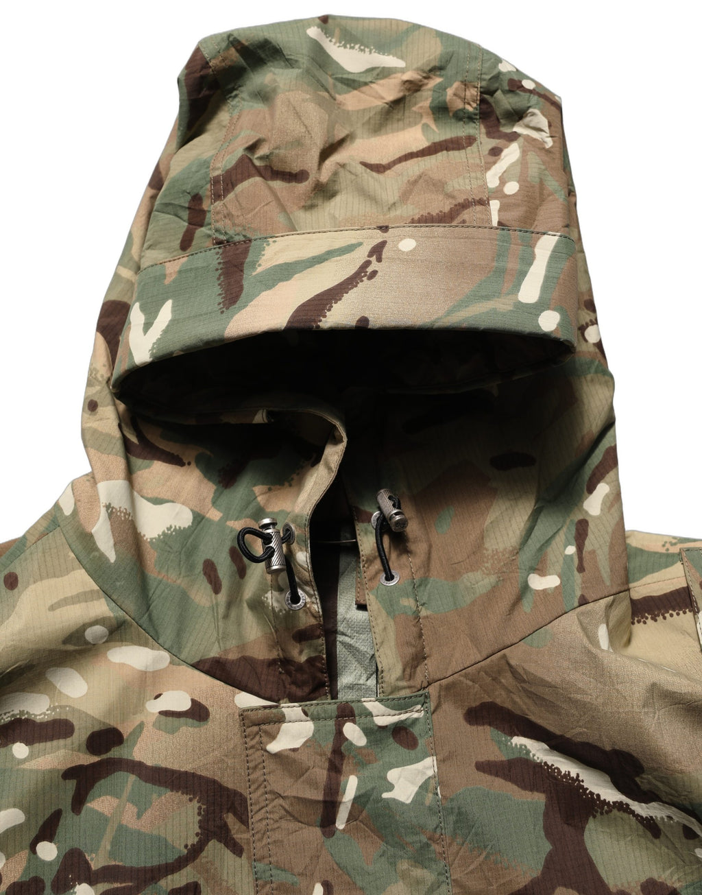Manteau à capuche Dolce & Gabbana camouflage multicolore, veste décontractée avec motif camouflage coloré.