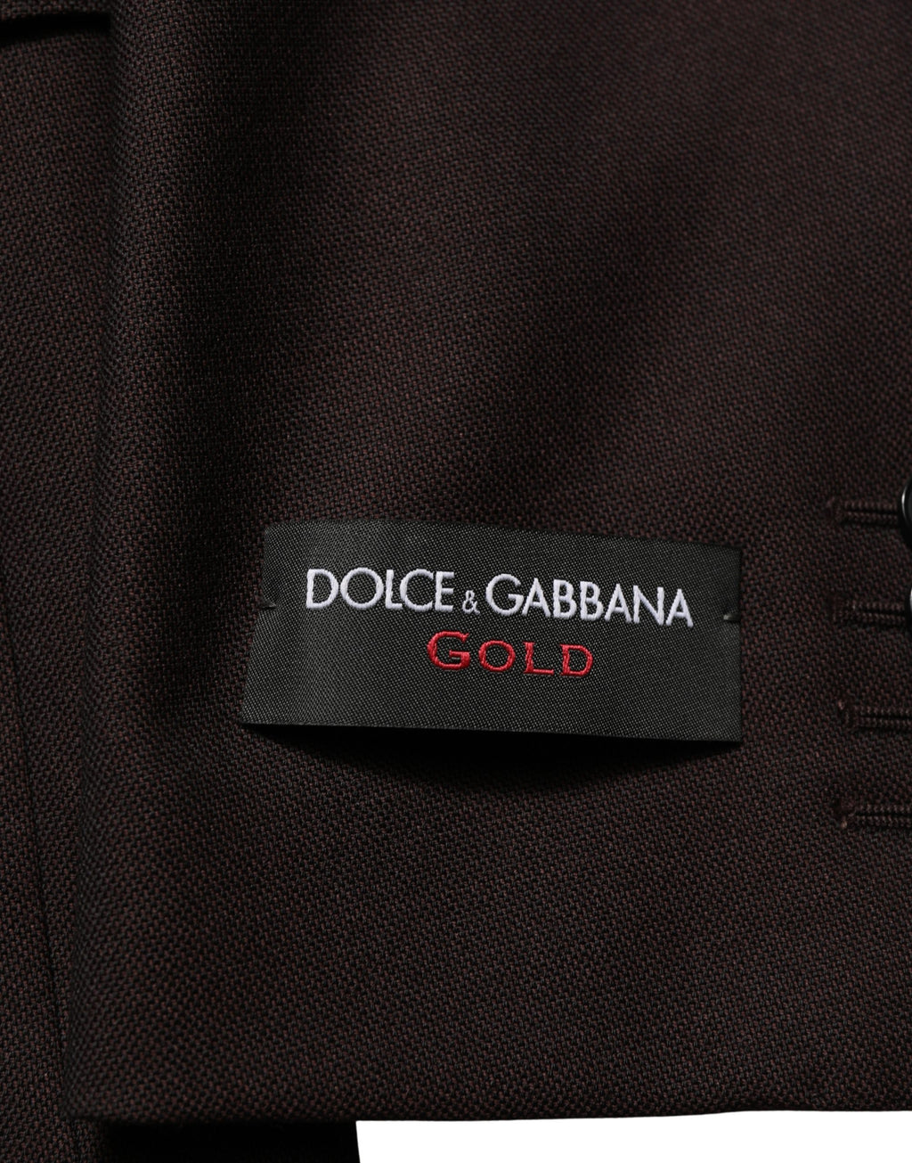 Veste pour homme en laine marron Dolce & Gabbana, à simple boutonnage, style élégant et classique.