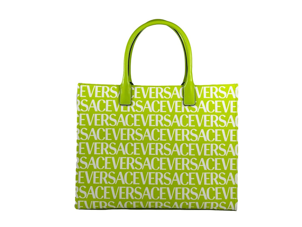 Grand sac fourre-tout en toile de canvas Versace Medusa, motif emblématique et design luxueux, idéal pour un style sophistiqué