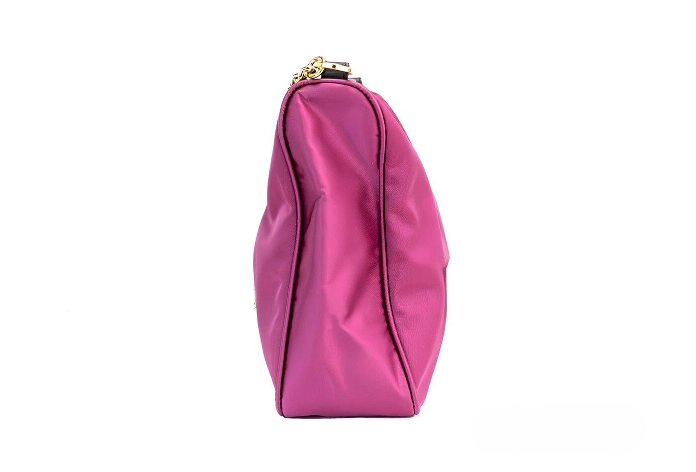 Sac à bandoulière Versace Dahlia en nylon avec pendentif Méduse et croix, petit sac élégant pour femmes.