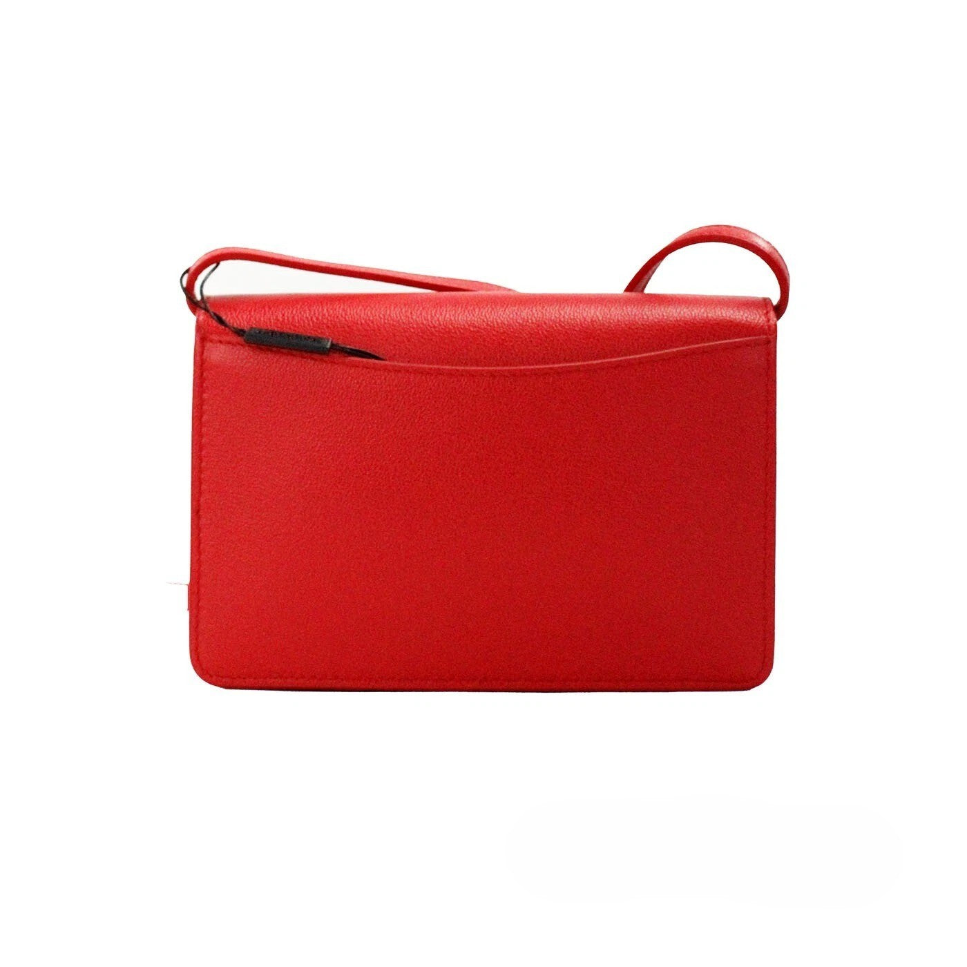 Sac bandoulière Burberry Hampshire en cuir rouge embossé avec logo discret, petit modèle élégant et élégant.