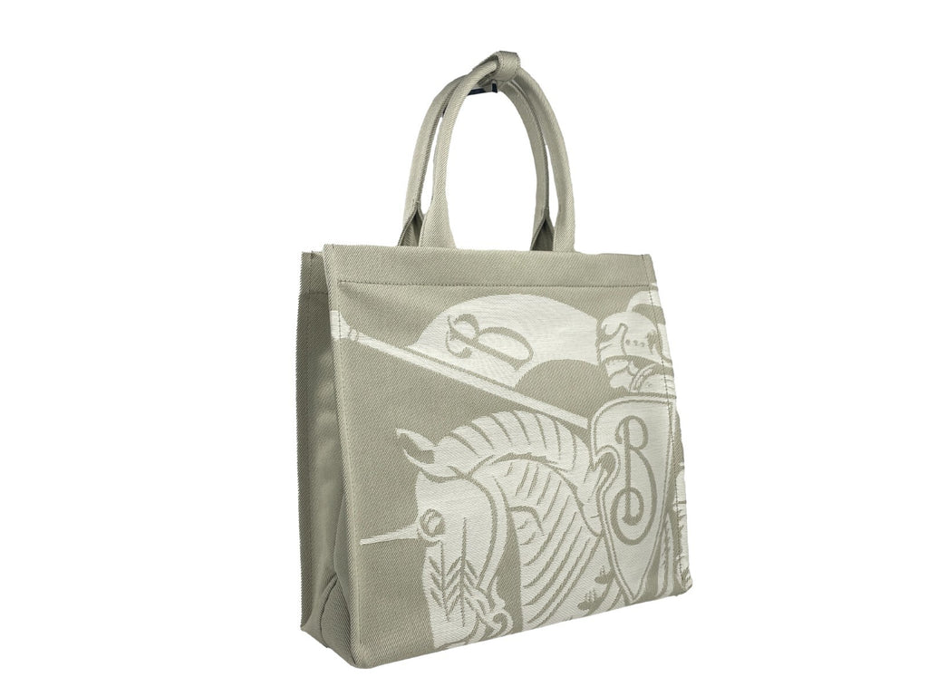 Sac cabas en toile Burberry EKD avec porte-monnaie assorti, sac à main élégant et spacieux en tissu durable.
