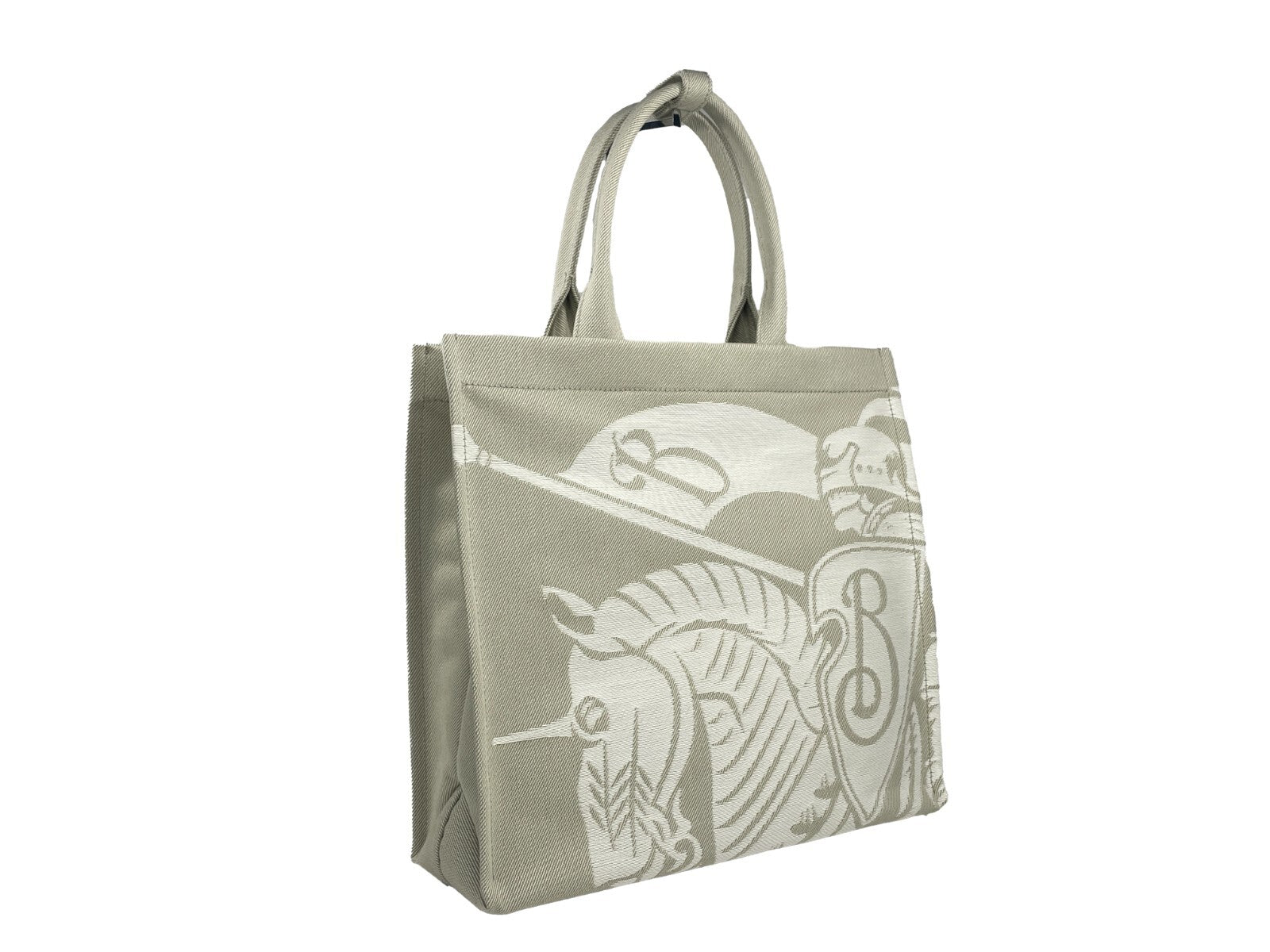 Sac cabas en toile Burberry EKD avec porte-monnaie assorti, sac à main élégant et spacieux en tissu durable.