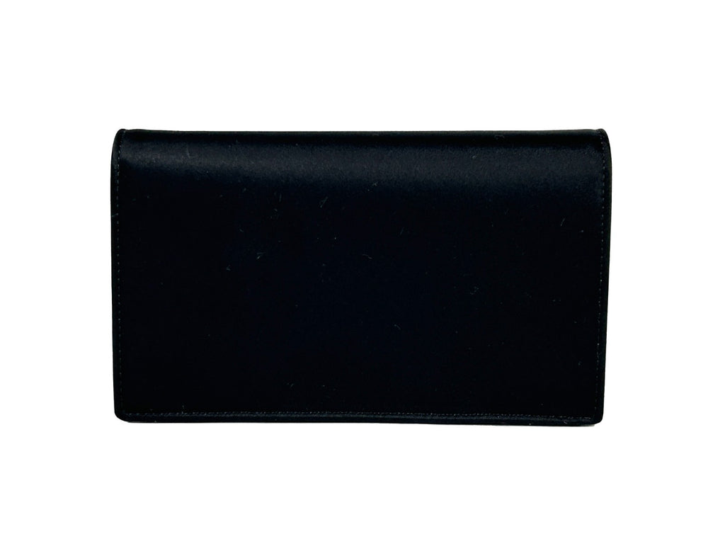 Petit sac à bandoulière Versace Mini Chain noir avec croix, portefeuille élégant en cuir pour femmes