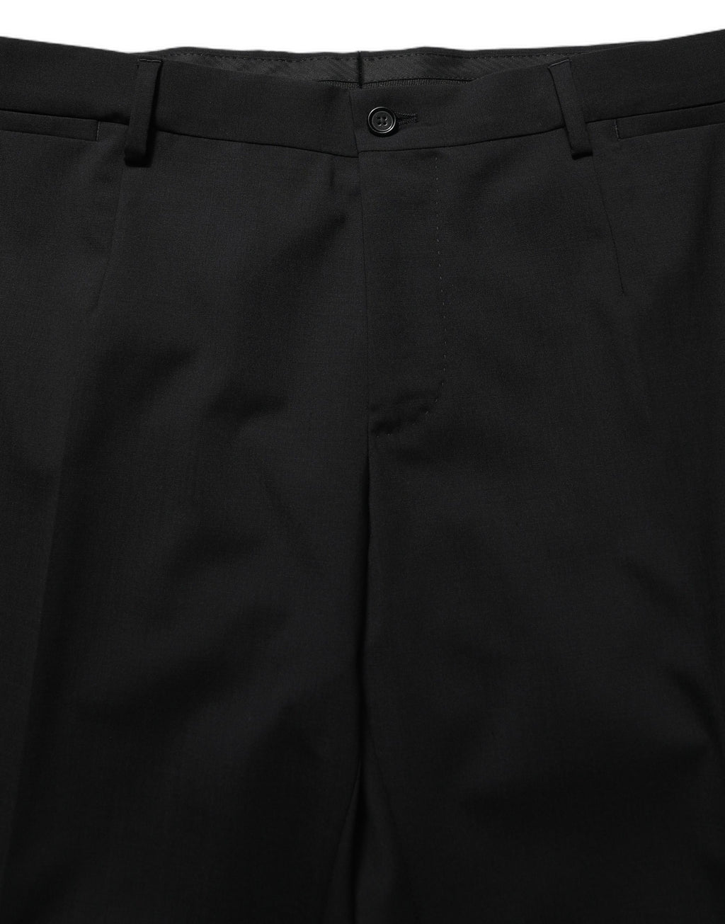 Costume homme Dolce & Gabbana en laine noire, costume trois pièces ajusté pour occasion formelle avec veste, pantalon et gilet.