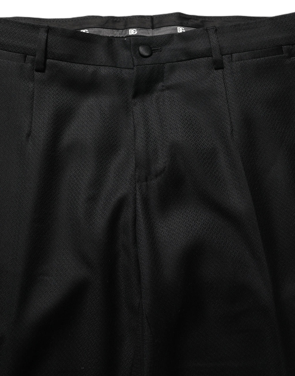 Costume homme noir en laine Dolce & Gabbana, costume deux pièces ajusté et élégant pour occasions formelles.