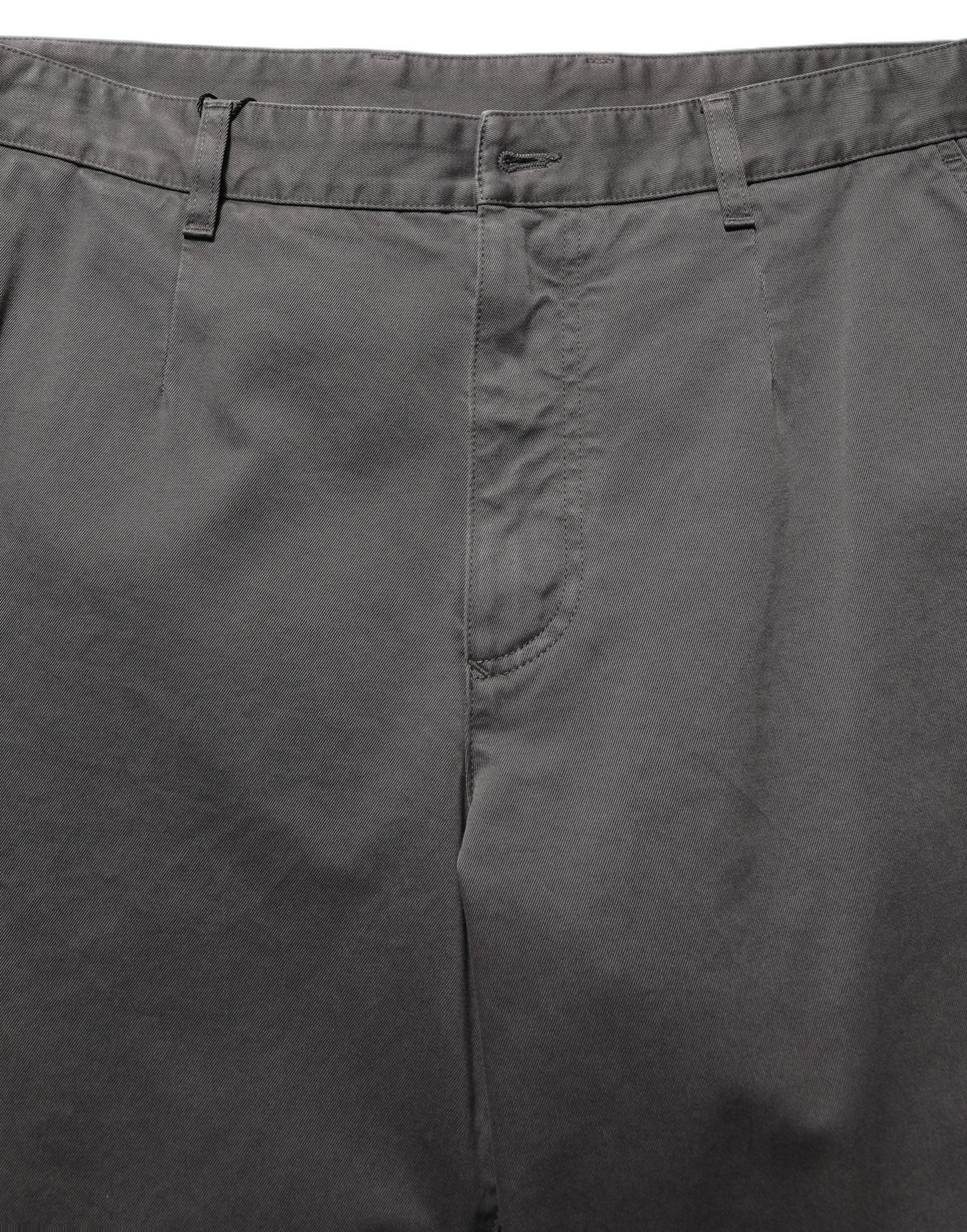Pantalon homme Dolce & Gabbana gris foncé taille moyenne, coupe droite, style élégant et moderne.