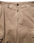 Pantalon cargo marron Dolce & Gabbana taille moyenne et coupe droite, style décontracté et tendance.