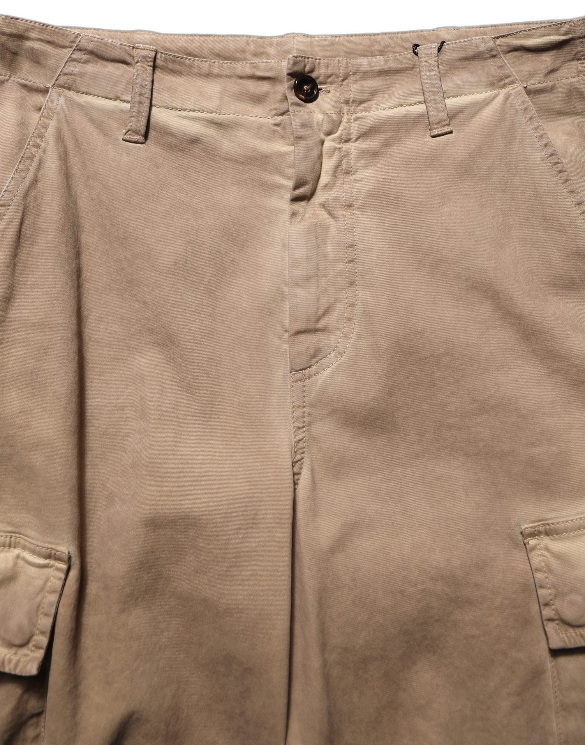 Pantalon cargo marron Dolce & Gabbana taille moyenne et coupe droite, style décontracté et tendance.