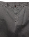 Pantalon homme Dolce & Gabbana gris foncé, coupe droite, taille mi-hauteur, pantalon classique en tissu.