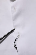 Chemise homme sans manches en coton blanc Dolce & Gabbana MARTINI, style élégant et moderne.