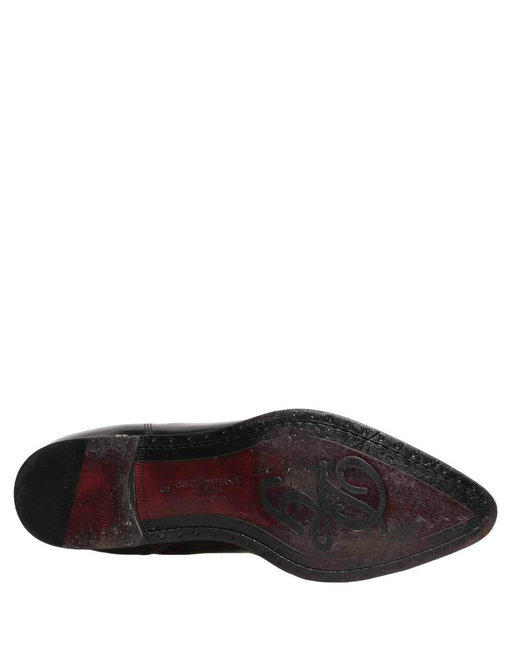 Bottines Chelsea noires pour homme de Dolce & Gabbana, chaussures à enfiler élégantes et modernes, en cuir avec semelle en caoutchouc.