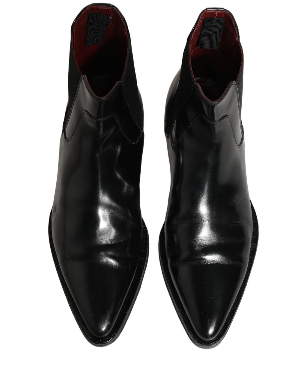 Chaussures bottines Chelsea noires pour homme Dolce & Gabbana, chaussures slip-on élégantes en cuir, style moderne et sophistiqué