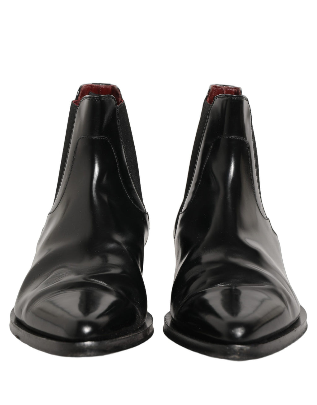 Bottes Chelsea noires pour homme de Dolce & Gabbana, chaussures à enfiler élégantes et modernes pour le style urbain.