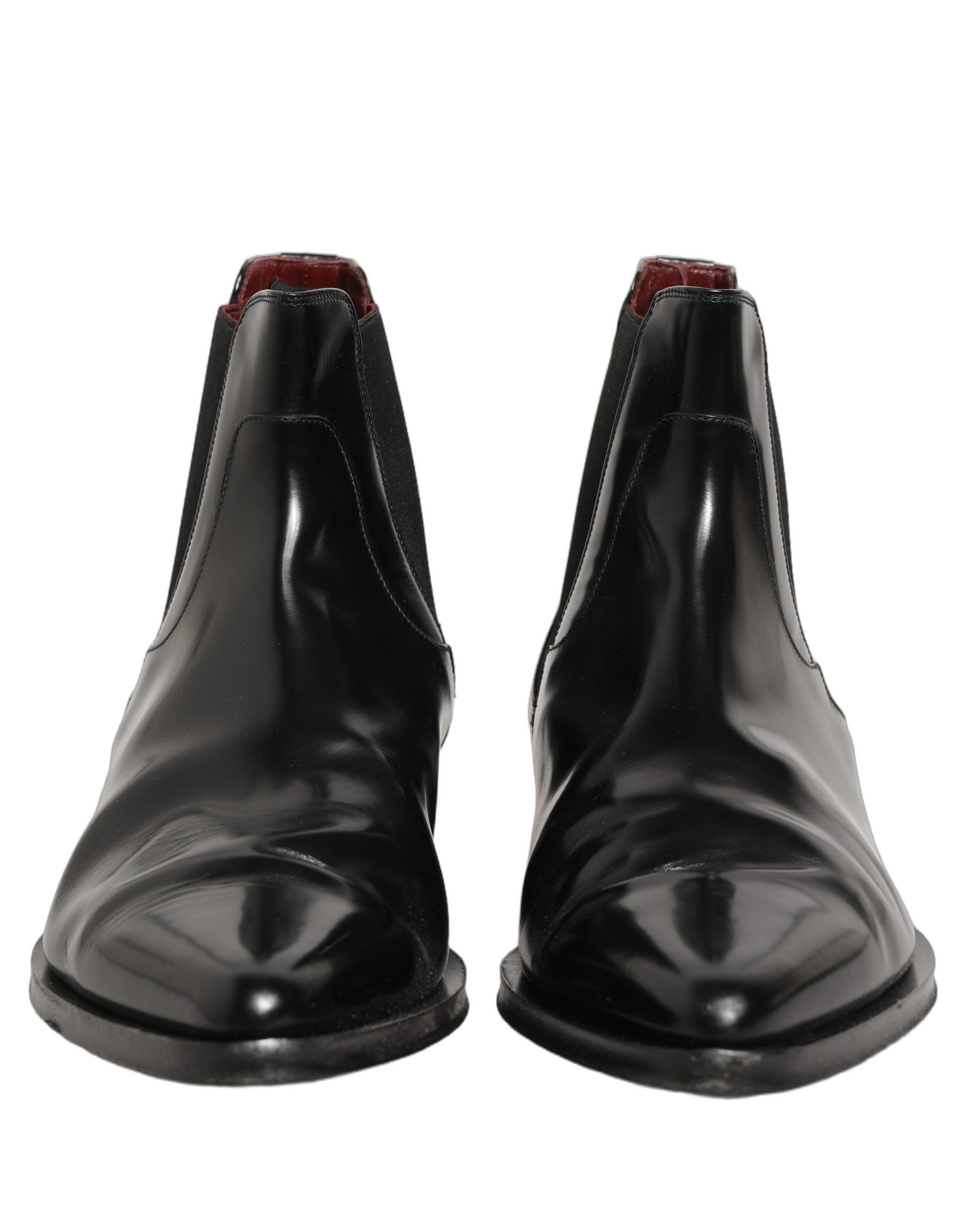 Bottes Chelsea noires pour homme de Dolce & Gabbana, chaussures à enfiler élégantes et modernes pour le style urbain.