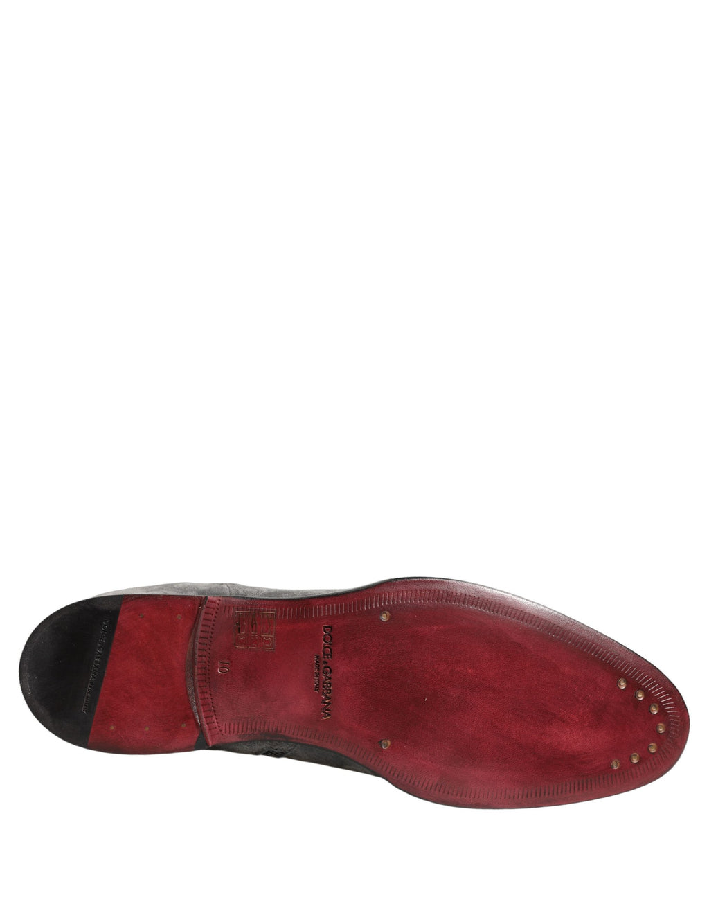 Chaussures Chelsea en cuir suede gris de Dolce & Gabbana, bottines élégantes pour homme.