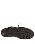 Dolce & Gabbana Schwarze Trekking Pelz Schnürleder Boots Schuhe