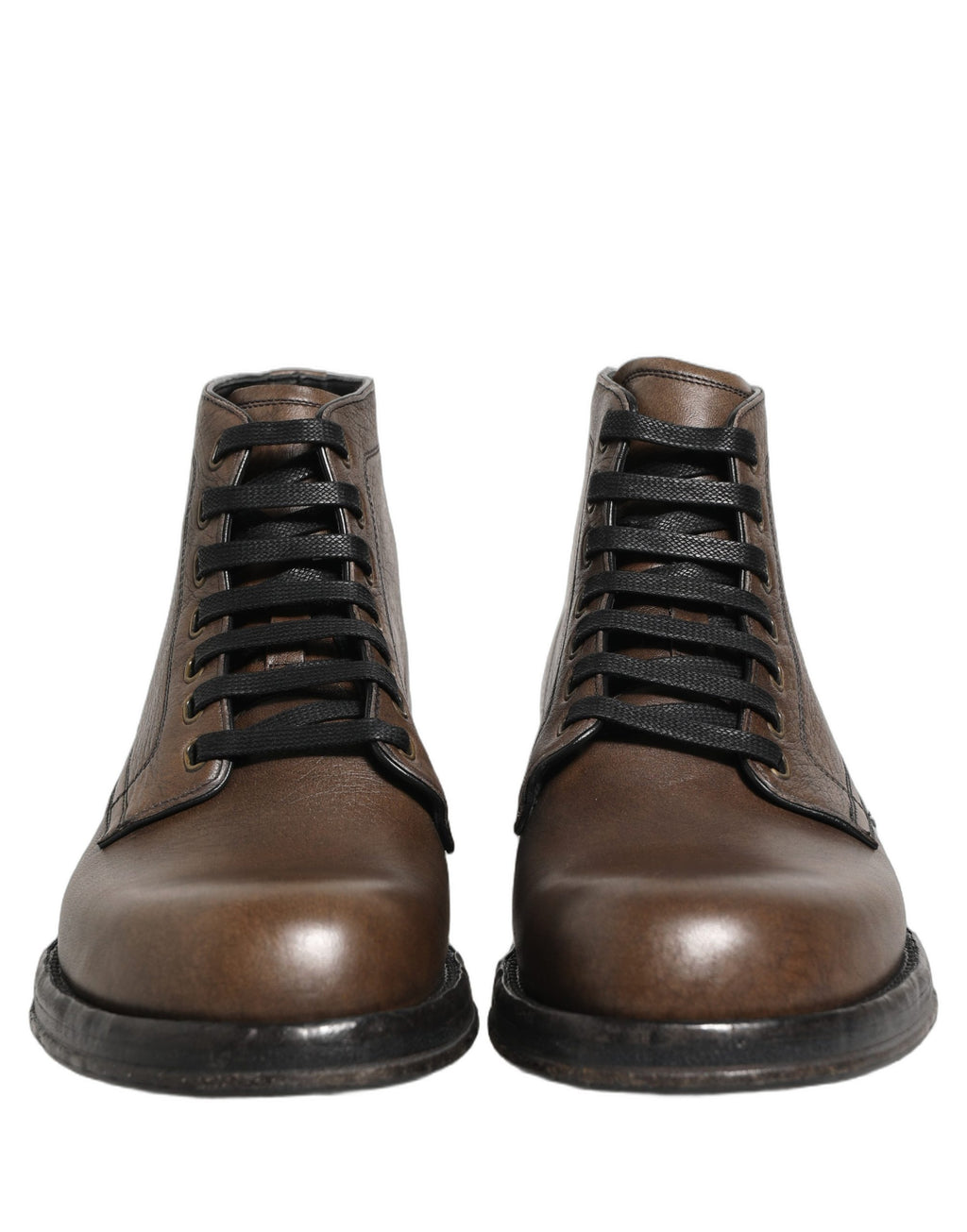 Dolce & Gabbana braune Perugino Leder Herren-Stiefeletten Schuhe