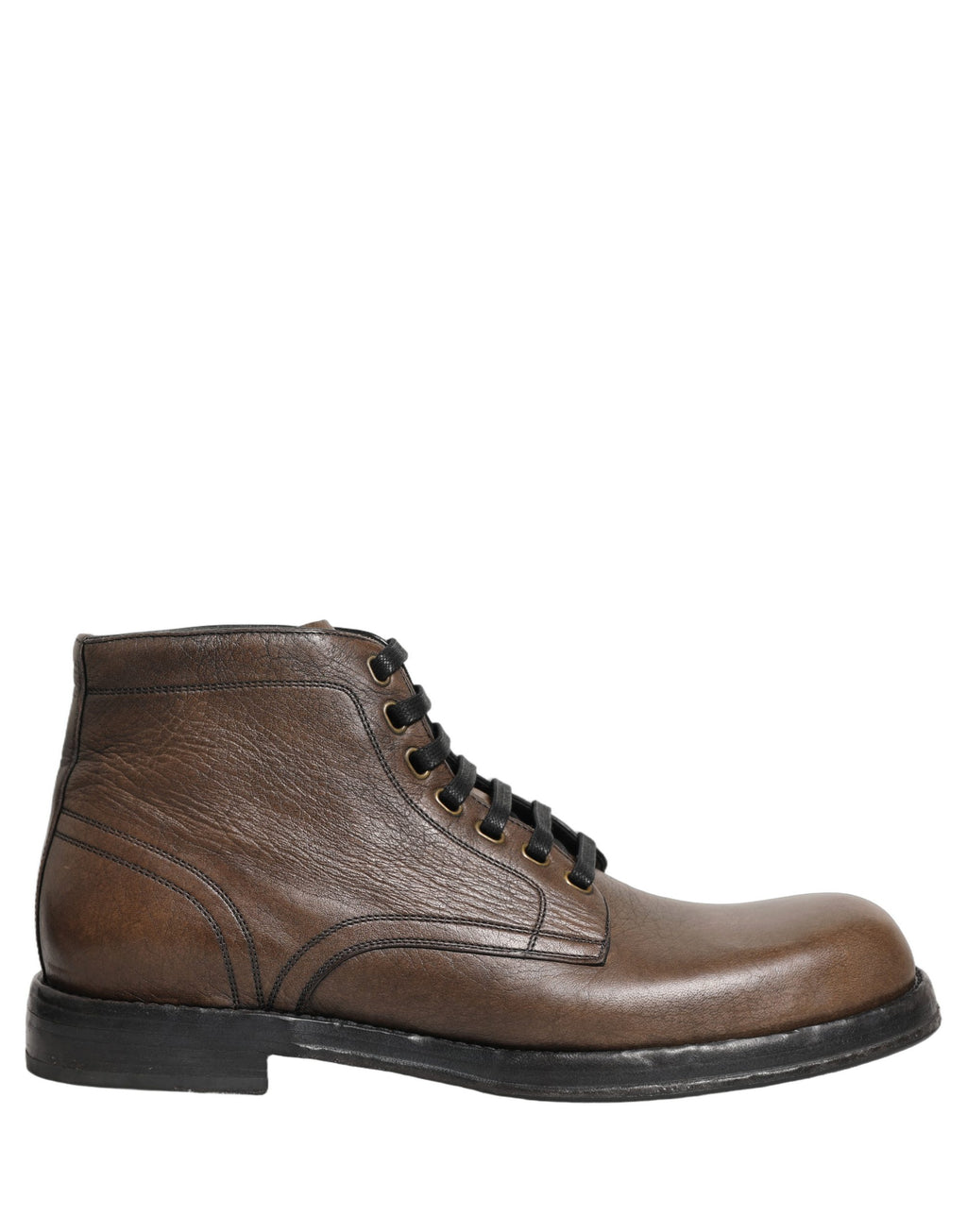 Dolce & Gabbana braune Perugino Leder Herren-Stiefeletten Schuhe