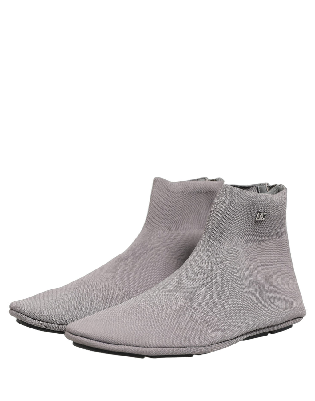 Chaussures Bottines pour hommes Dolce & Gabbana en mesh gris extensible, style élégant et moderne pour la mode masculine.