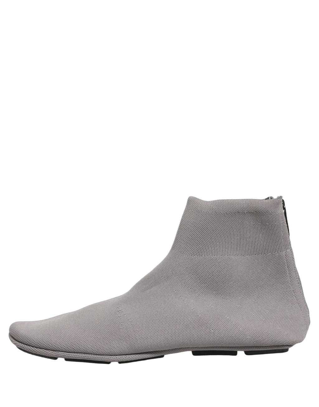 Bottines pour hommes Dolce & Gabbana en mesh gris, ajusté, avec talon bas et design élégant.