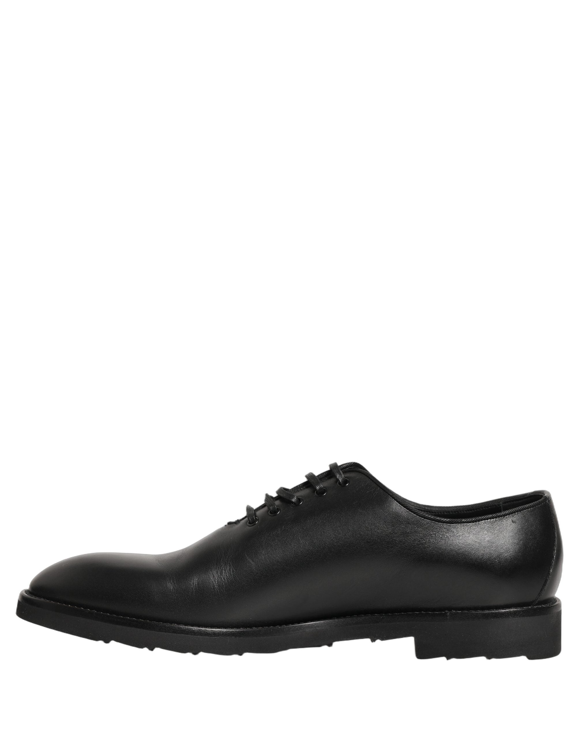 Dolce & Gabbana Schwarze Herren Oxford Lederschuhe Business Elegant