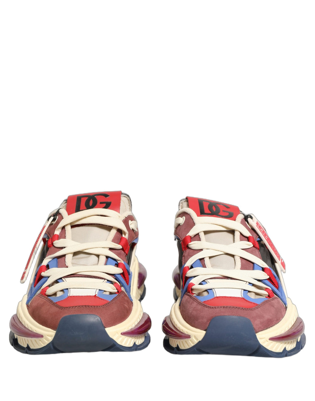 Chaussures sneakers basses multicolores Dolce & Gabbana Airmaster pour homme, design moderne et coloré.