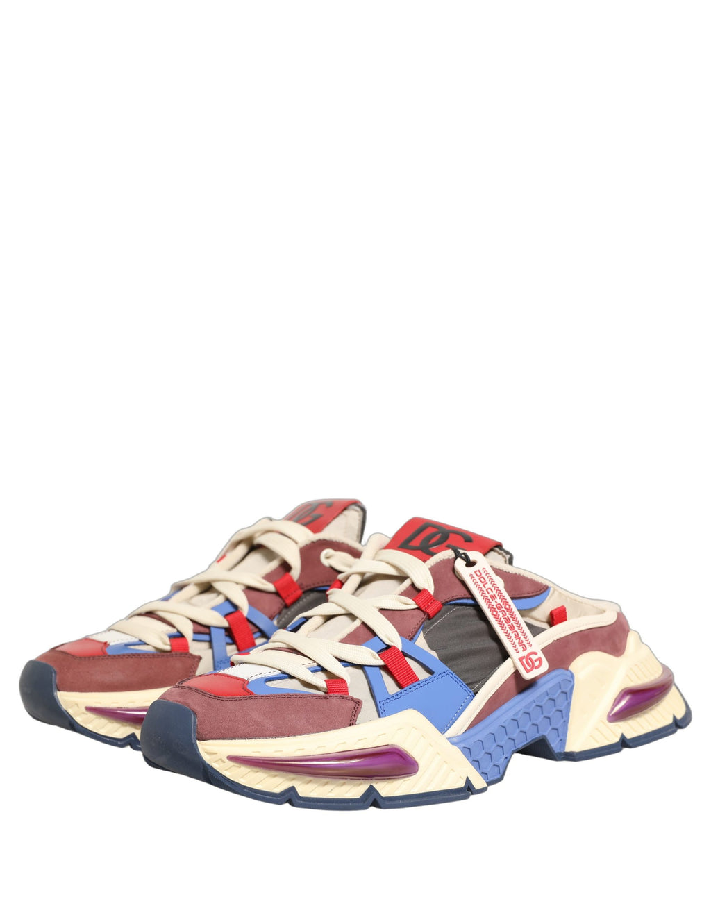 Chaussures sneakers basses multicolores Dolce & Gabbana Airmaster, style décontracté et moderne pour homme.