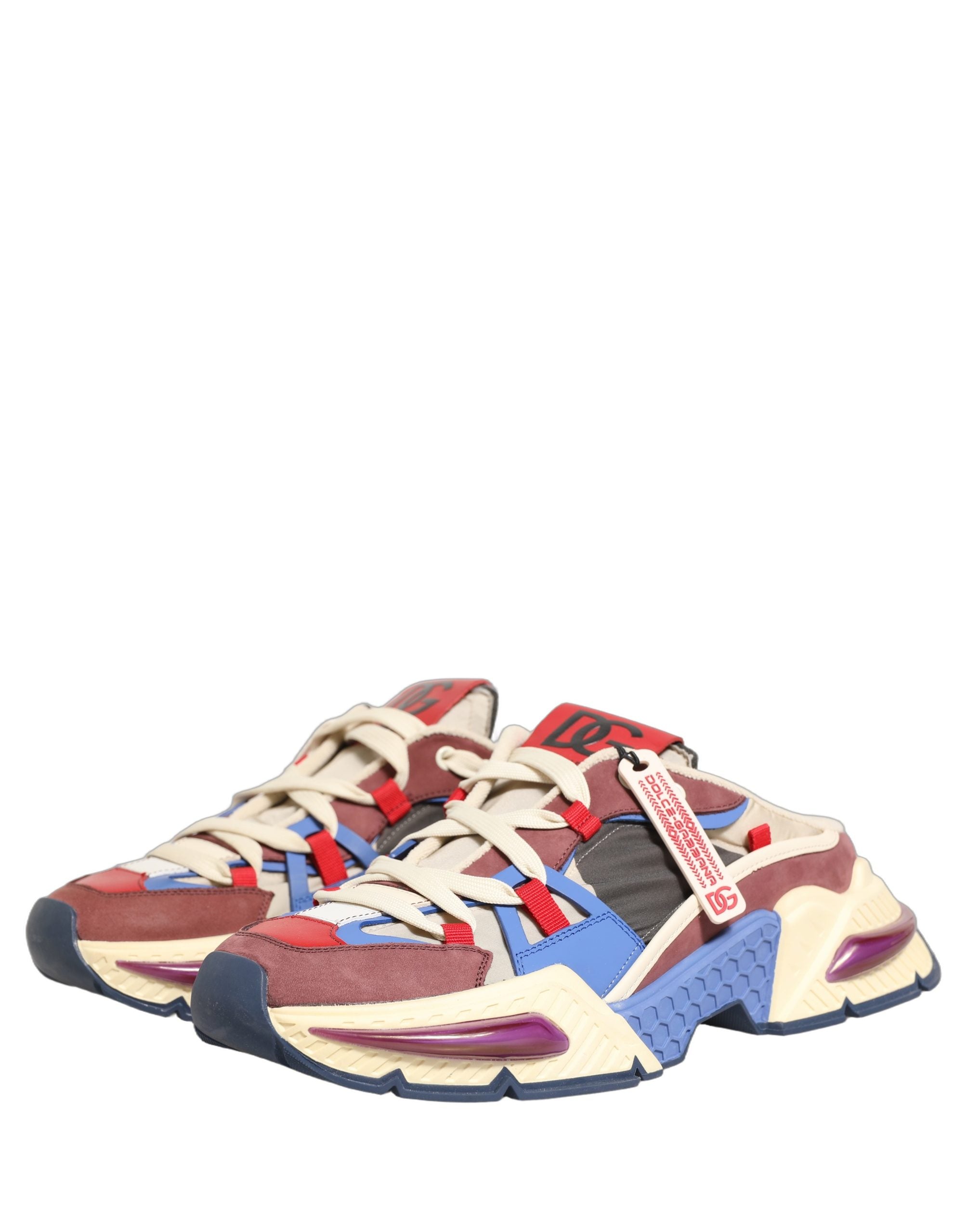 Chaussures sneakers basses multicolores Dolce & Gabbana Airmaster, style décontracté et moderne pour homme.
