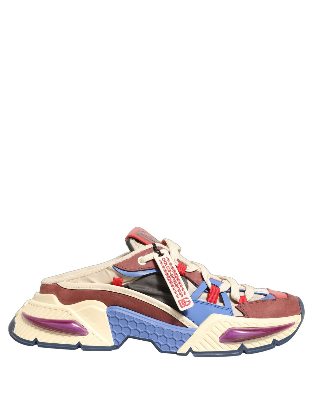 Chaussures sneakers basses Dolce & Gabbana Airmaster multicolores, style décontracté avec design coloré et logo de la marque.