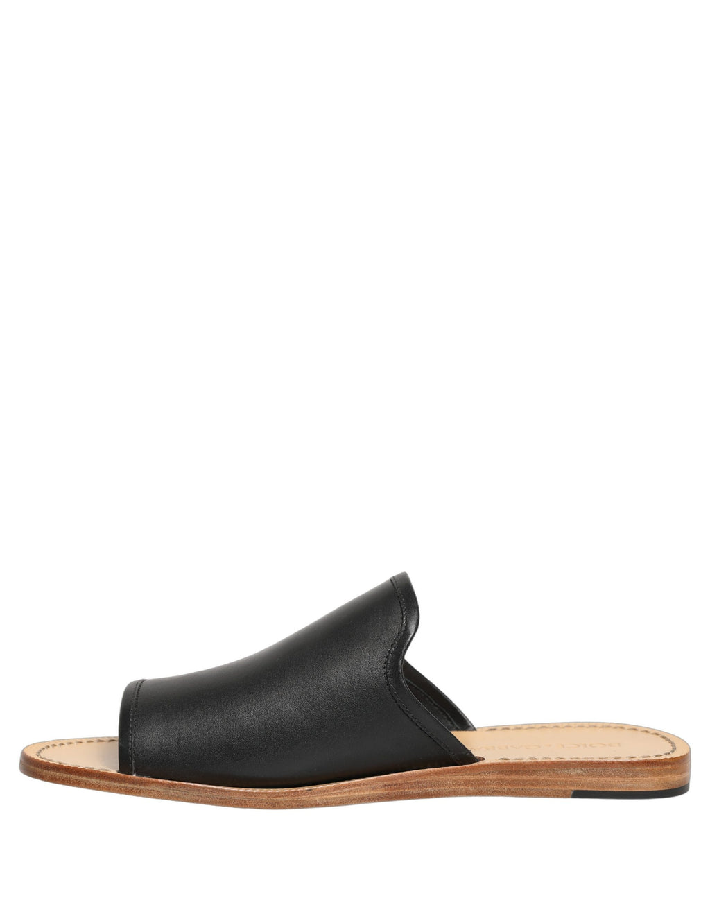 Sandales plates en cuir marron Dolce & Gabbana pour hommes, chaussures élégantes et confortables.
