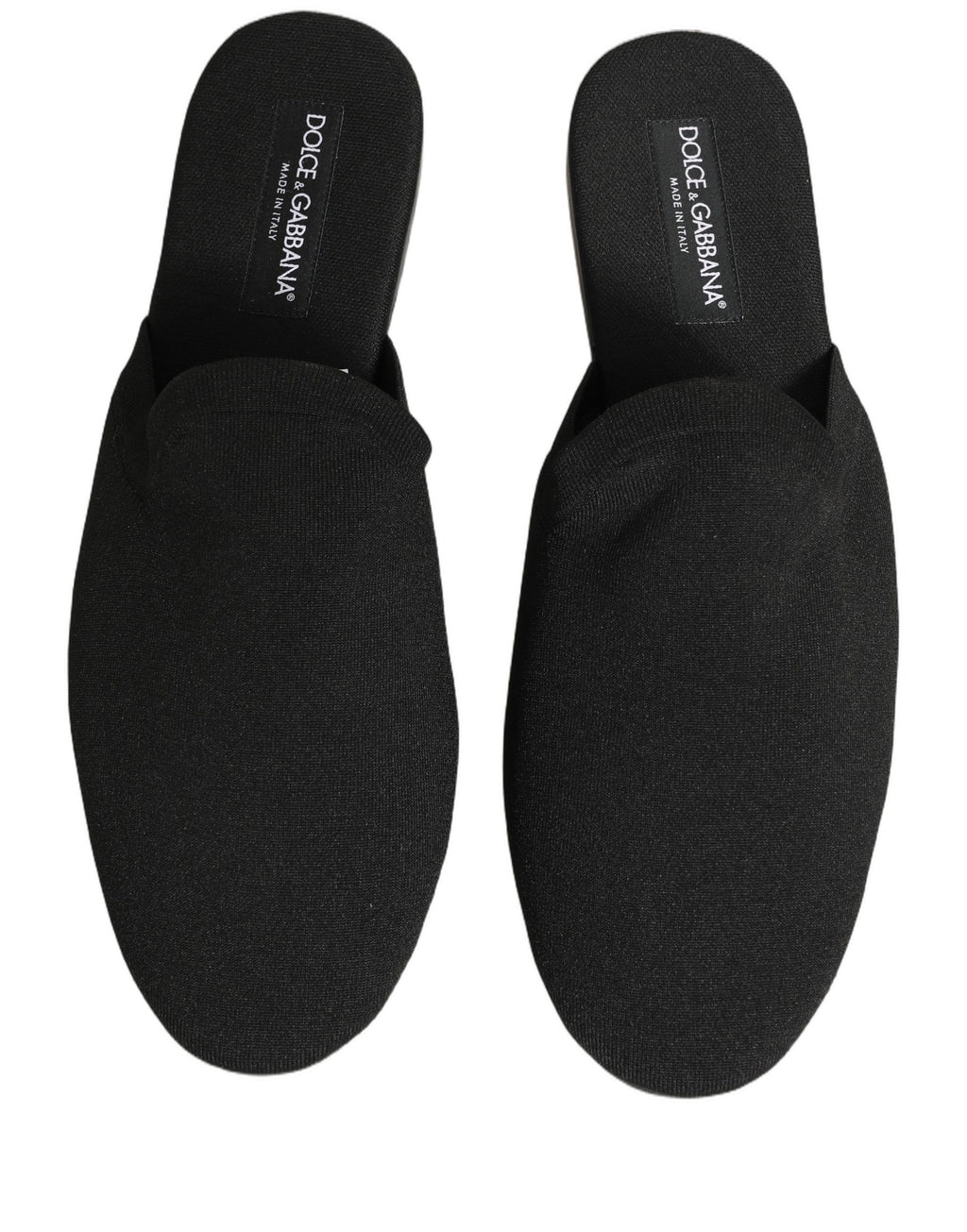 Sandales plates en daim noir Dolce & Gabbana pour hommes, chaussures élégantes et confortables.