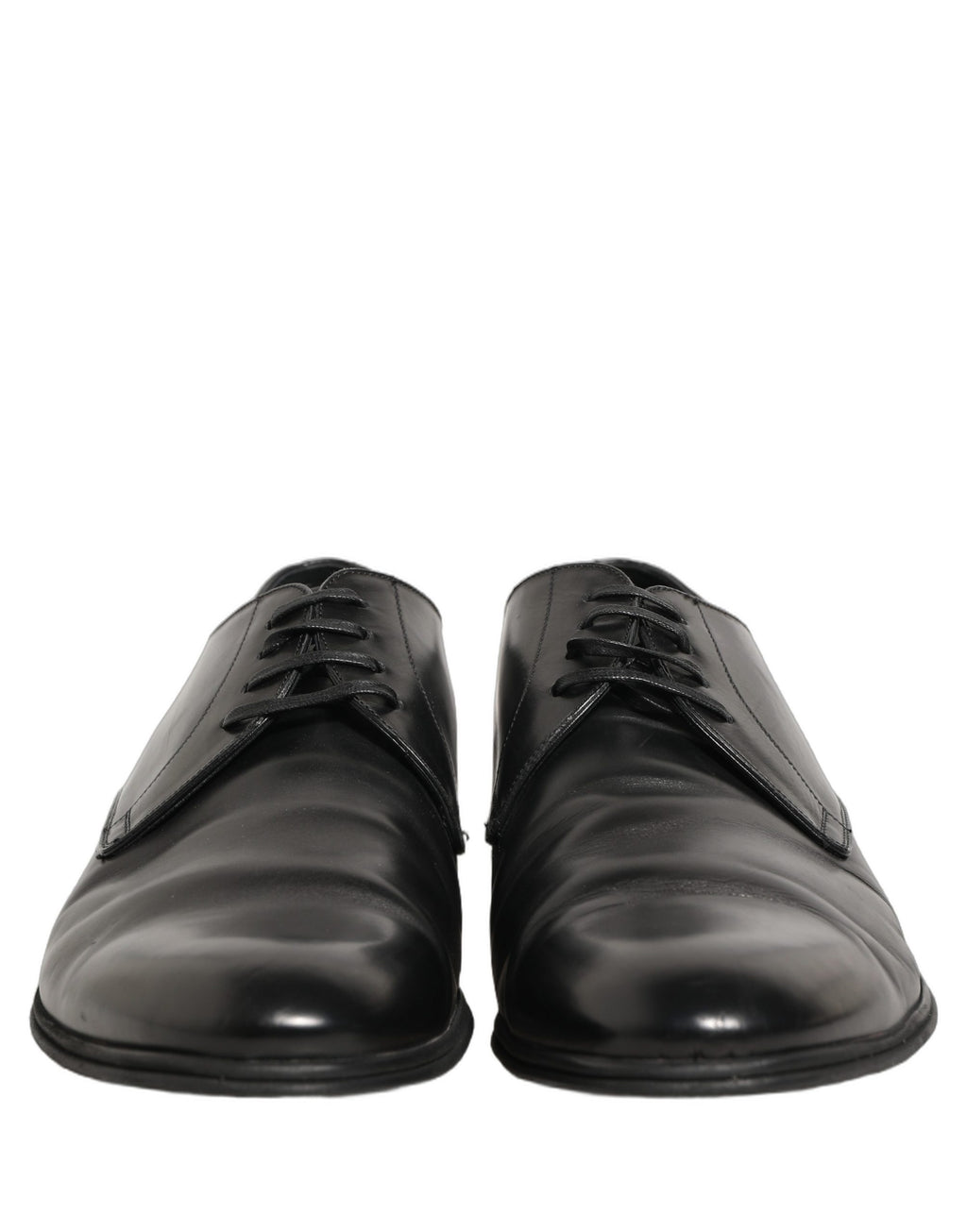 Chaussures Derby formelles noires en cuir pour homme de Dolce & Gabbana, élégantes et sophistiquées.