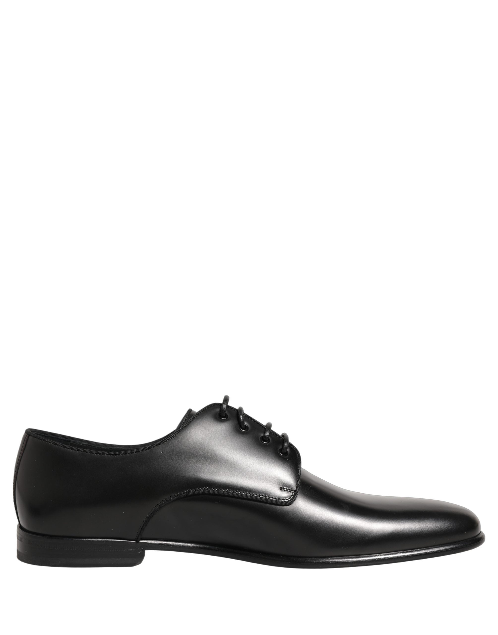 Chaussures derby en cuir noir pour homme de Dolce & Gabbana, chaussures formelles élégantes et sophistiquées