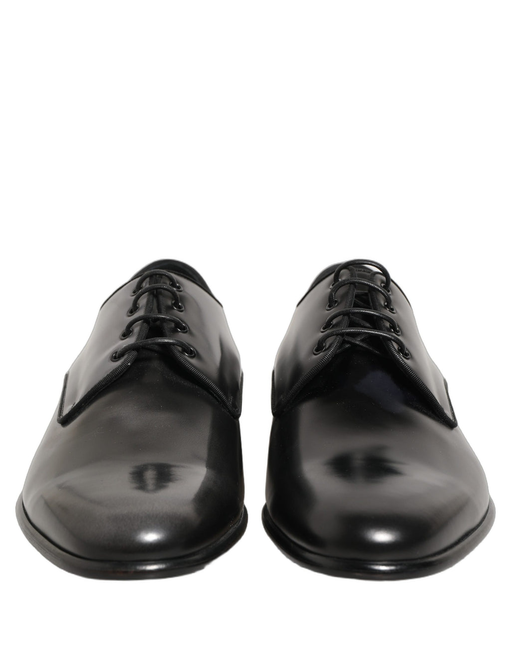 Chaussures derby habillées en cuir noir pour homme de la marque Dolce & Gabbana, style formel et élégant.