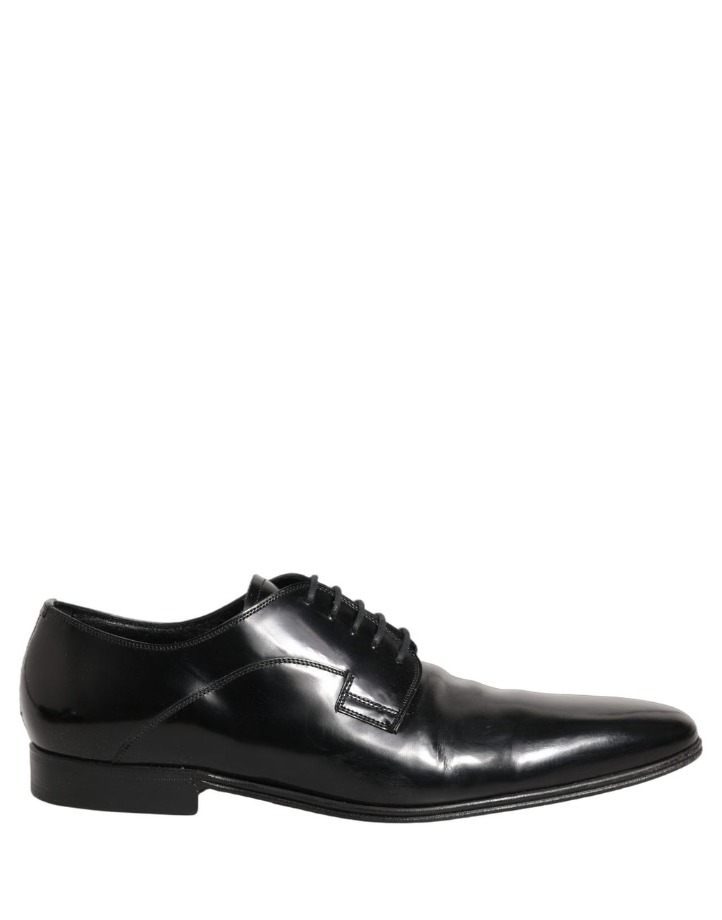 Chaussures derby formelles en cuir noir pour homme de Dolce & Gabbana, élégantes et sophistiquées.