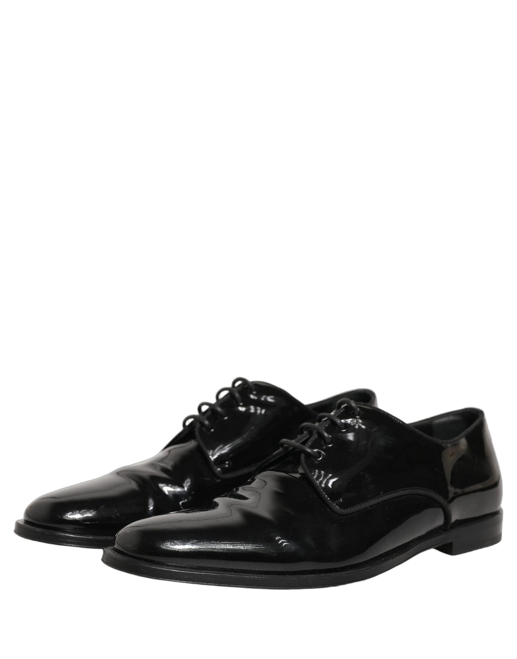 Chaussures derby habillées en cuir noir pour homme de Dolce & Gabbana, élégantes et formelles.