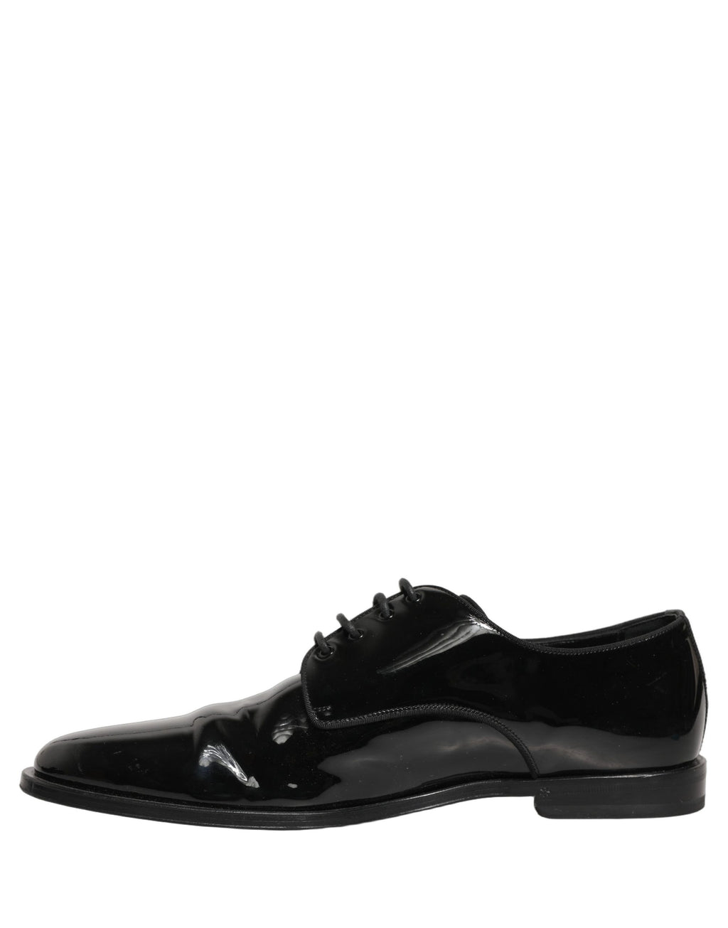 Chaussures Derby formelles en cuir noir de Dolce & Gabbana pour homme, élégantes et sophistiquées.