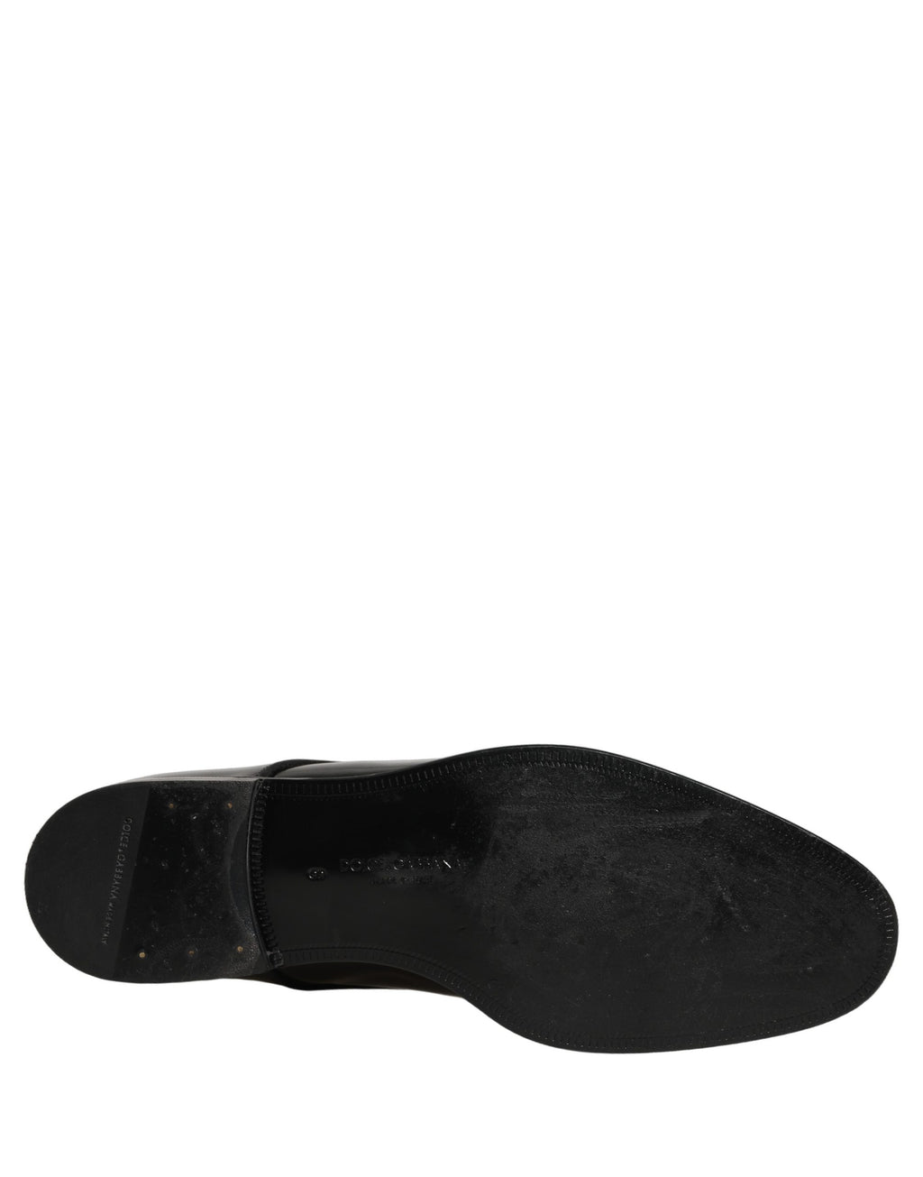 Chaussures formelles Derby en cuir noir de Dolce & Gabbana pour homme, élégantes et sophistiquées.