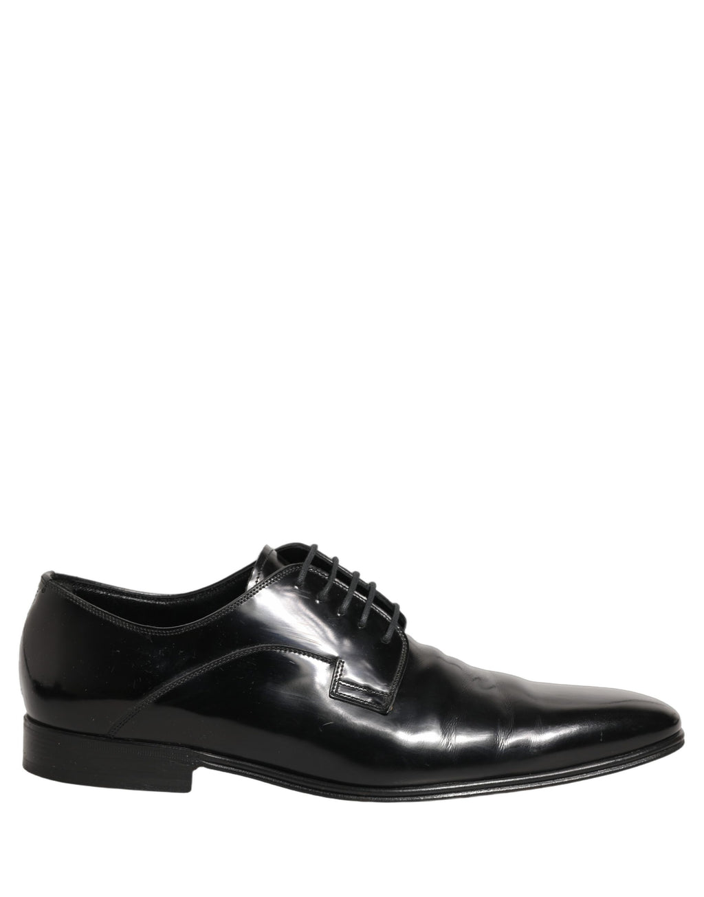 Chaussures Derby en cuir noir pour homme de la marque Dolce & Gabbana, chaussures formelles élégantes et sophistiquées